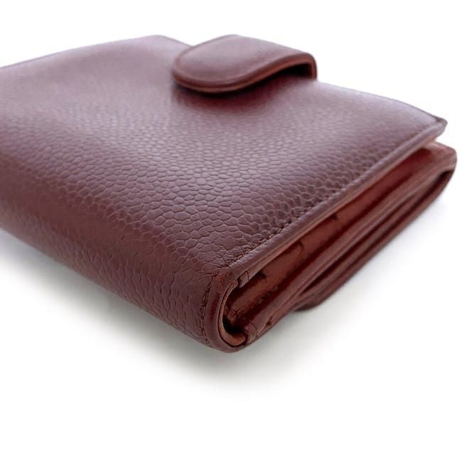 Chanel Bifold Wallet Red Coco Mark — view 6