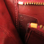 Hermes Polosus Crinoline Bordeaux Gold Hardware 00 Vintage Clutch Bag — view 6