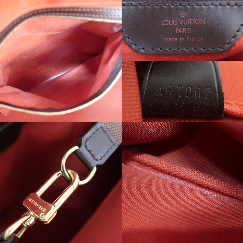 Louis Vuitton Greenwich PM Boston Bag Damier Brown Gdhardware — view 7