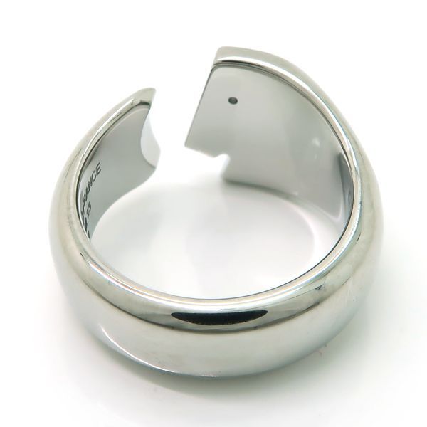 Hermes Carrousel Ring T58 Bleu De France Blue Clous Sel Horse Profile — view 8