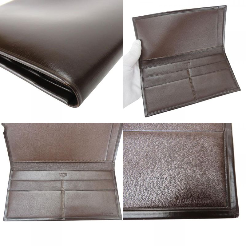 Loewe Wallet Leather Dark Crown Bifold Long Chic Men — view 7