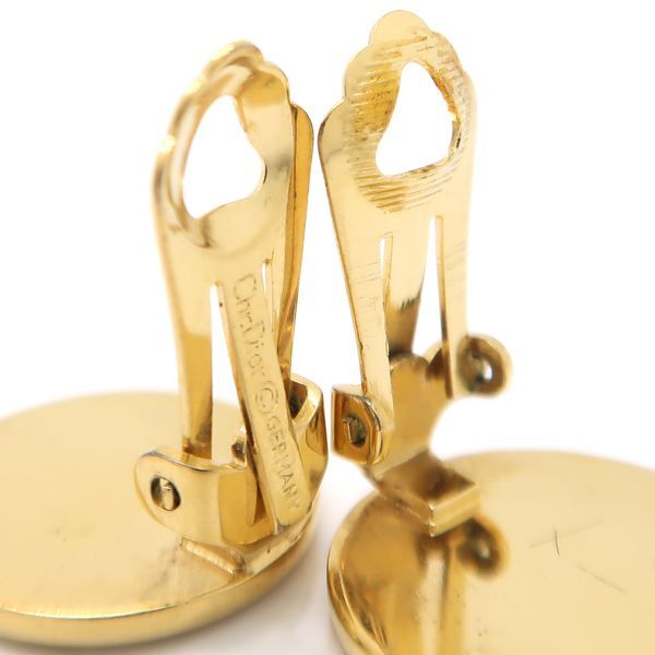 Christian Dior Earrings GP Round Logo Germany — view 6