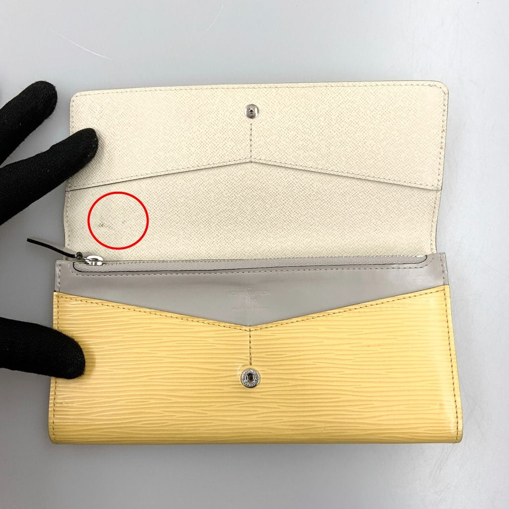 Louis Vuitton Portefeuille Flor Long Wallet White Yellow — view 5