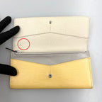 Louis Vuitton Portefeuille Flor Long Wallet White Yellow — view 5