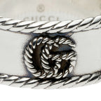 Gucci Ring Double G Silver Black — view 4