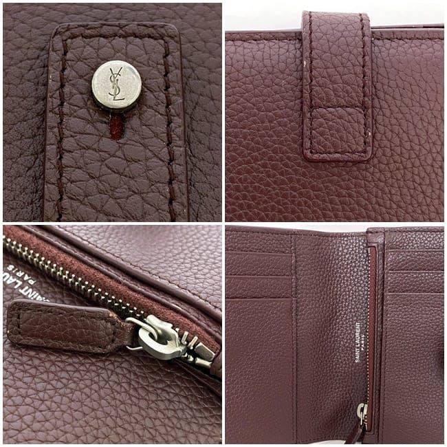Saint Laurent Bifold Wallet Bordeaux — view 9