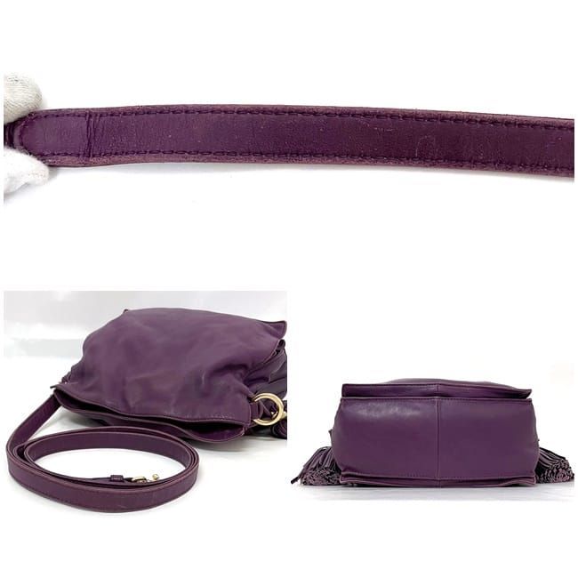 Loewe Shoulder Bag Flamenco Purple 2-Way Nappa Leather — view 3