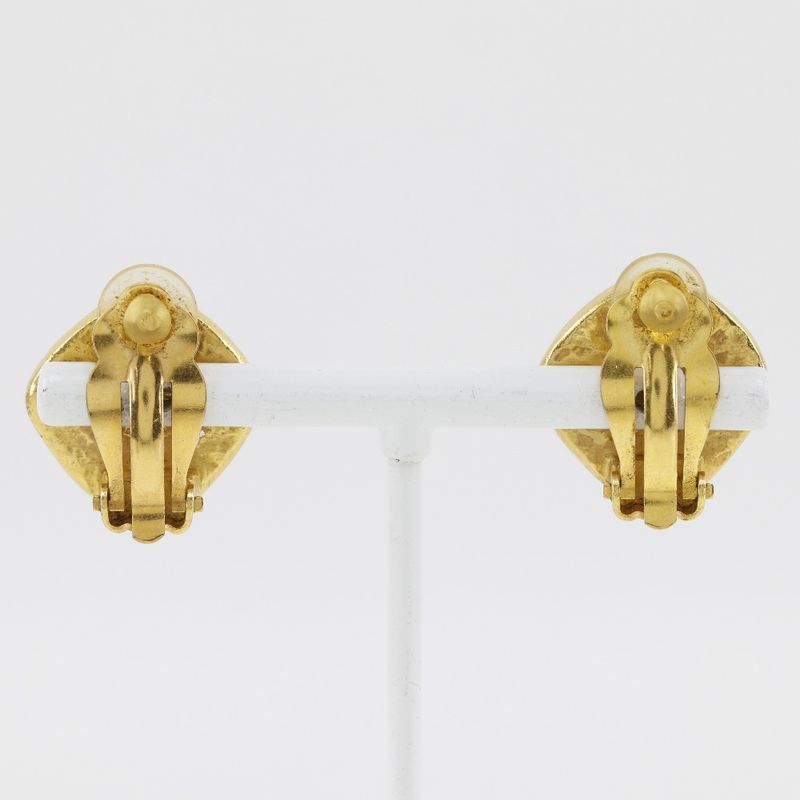 Chanel Coco Mark Vintage Gold Plated 97 a 20.2 g Earrings — view 4