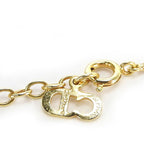 Christian Dior Necklace Metal Gold Plated Accessories CD Logo — view 8