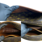 Louis Vuitton Blois Monogram Leather Mini Shoulder Bag Pochette Sacoche Brown — view 9