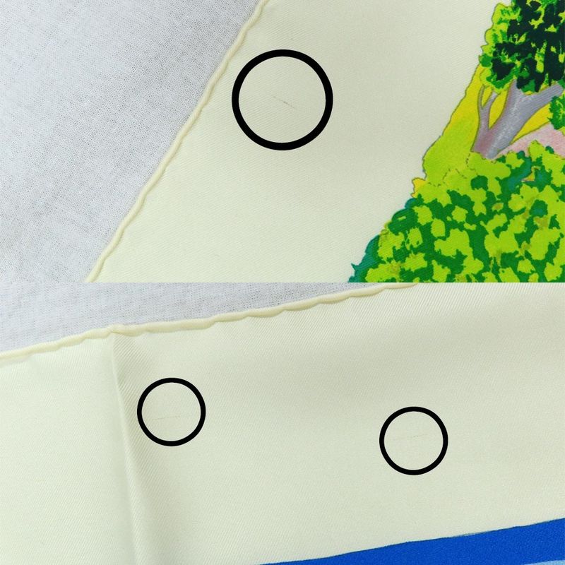 Hermes Carre 90 NUBA Mountain Scarf Silk White Multicolor Animal — view 8