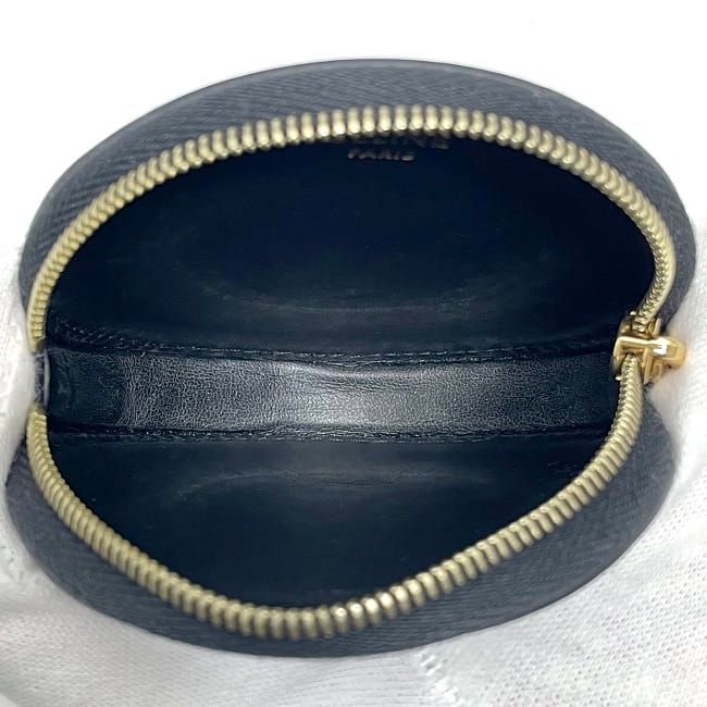 Celine Coin Case Black Triomphe 10 D22 Bq3.38 no — view 6