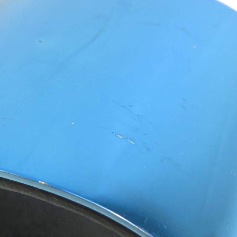 Celine Carved Cerulean Blue Bangle — view 5