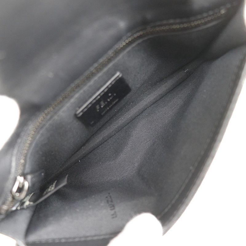 Fendi Marsupio Baguette 3-Way Clutch 7 M0295 Nylon Canvas And Leather Black — view 5