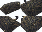 Fendi Tote Bag Zucca Pattern Canvas Brown Gold — view 8