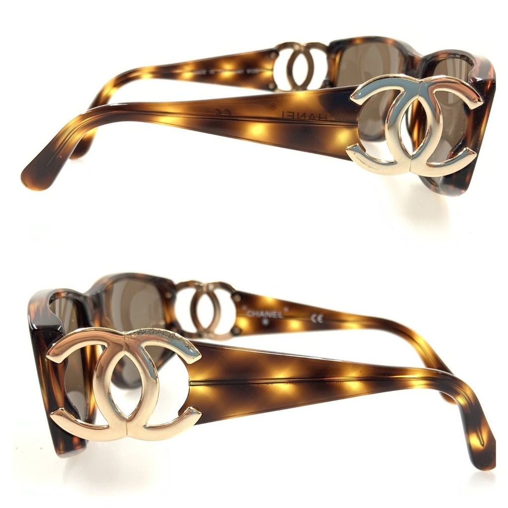 Chanel Coco Mark Sunglasses Smoke Brown 02461 91235 — view 5