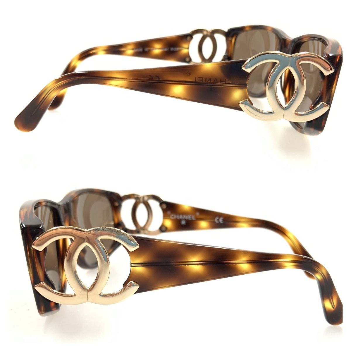 Chanel Coco Mark Sunglasses Smoke Brown 02461 91235 — view 5
