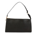 Louis Vuitton Pochette Epi Noir Leather Black Handbag
