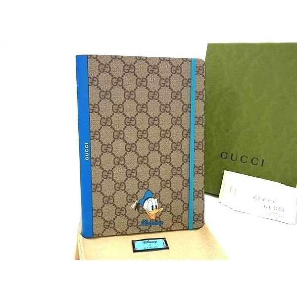 Gucci Disney Collaboration Donald GG Pattern Notebook Notepad Stationery