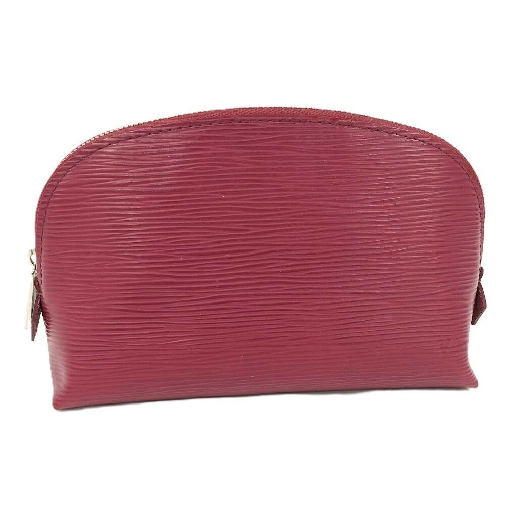 Louis Vuitton Pochette Cosmetic Pouch Epi Red