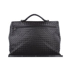 Bottega Veneta Intrecciato Black Lambskin Handbag — view 2