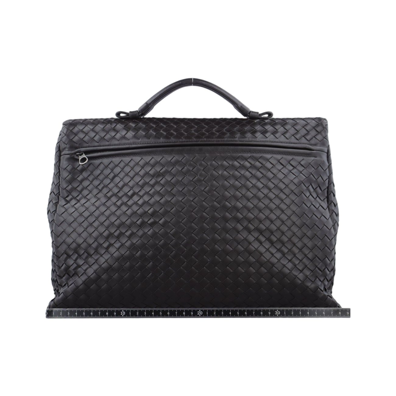 Bottega Veneta Intrecciato Black Lambskin Handbag — view 2