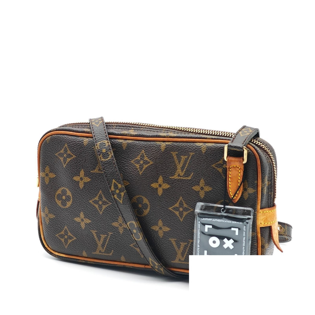 Louis Vuitton Pochette Marly Shoulder Bag Compact Brown