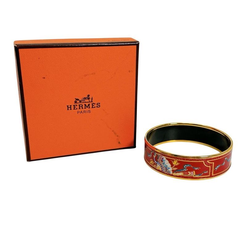 Hermes Bracelet Emile GM Bangle Red — view 2