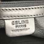 Celine Black Macadam Hand Boston Bag Brown Leather — view 8