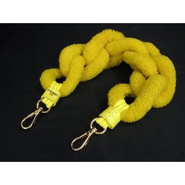 Fendi Strap You Mini Boa Chain Bag Shoulder Yellow Gold — view 2