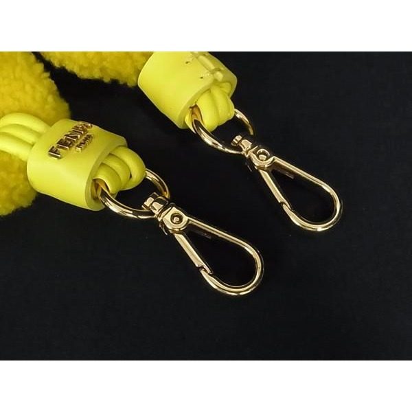 Fendi Strap You Mini Boa Chain Bag Shoulder Yellow Gold — view 3