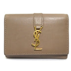 Saint Laurent Key Case Leather Brown