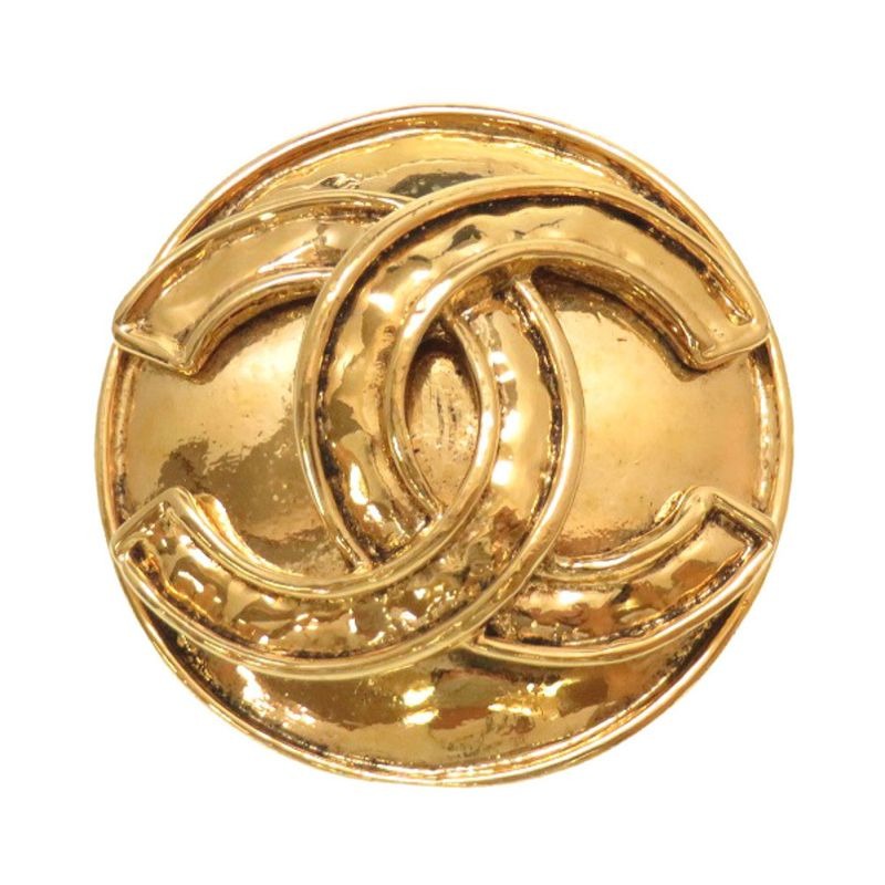 Chanel Coco Mark Vintage Gold Brooch 94 P Accessories 0090 — view 2