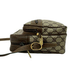 Gucci Vintage GG Logo Leather Shoulder Bag Pochette Crossbody Black — view 5