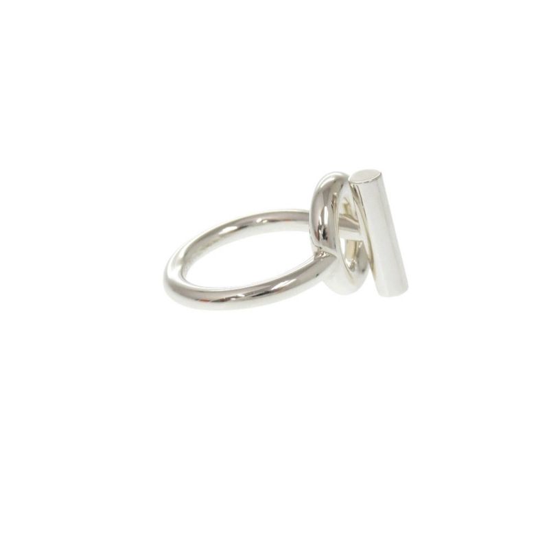 Hermes Echape Size 53 Silver 925 Ring 0341 — view 5