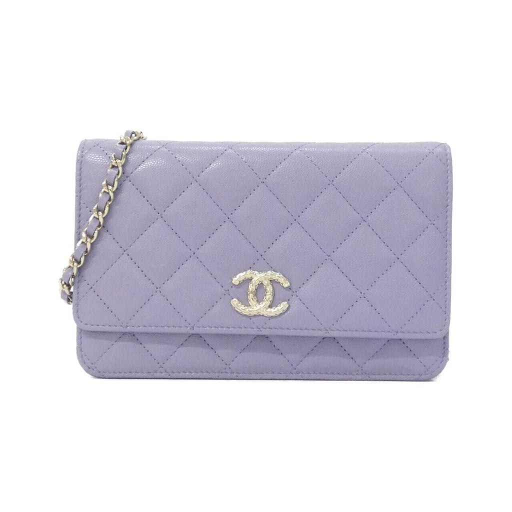Chanel Chain Wallet Caviar Grained