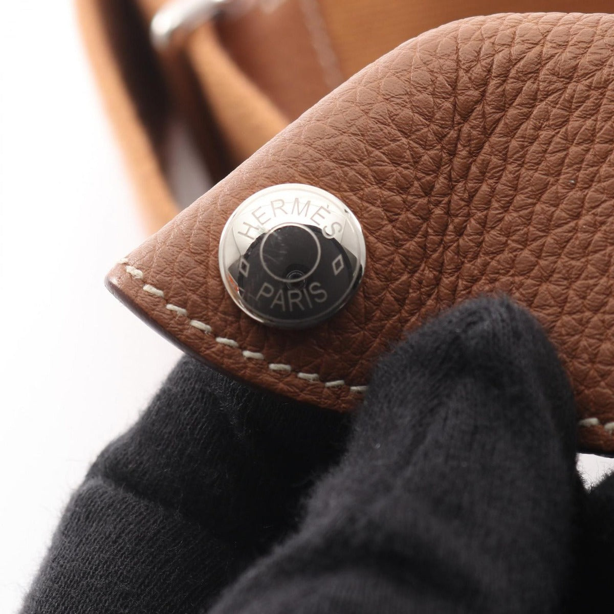 Hermes Shoulder Bag Vido Poche Gold — view 7