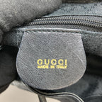 Gucci Leather Bamboo Mini Backpack Partly Damaged 003-2034-0030 Black — view 6