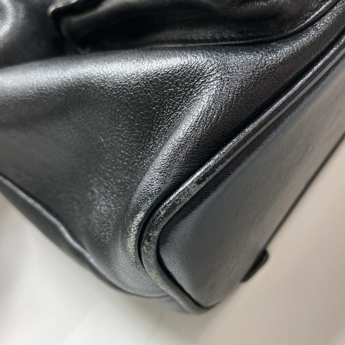 Gucci Leather Bamboo Mini Backpack Partly Damaged 003-2034-0030 Black — view 9