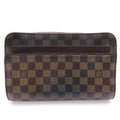 Louis Vuitton Damier Saint Second Case Pouch Brown Leather