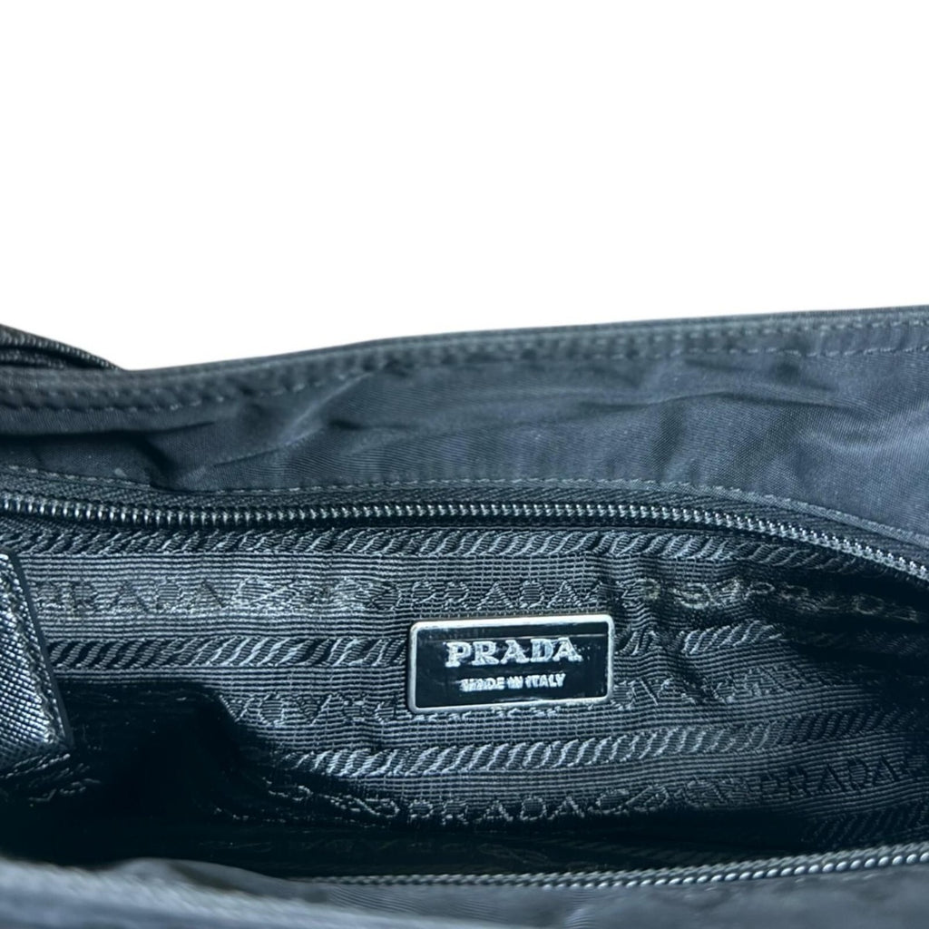 Prada Shoulder Bag Nylon Black Nero — view 8