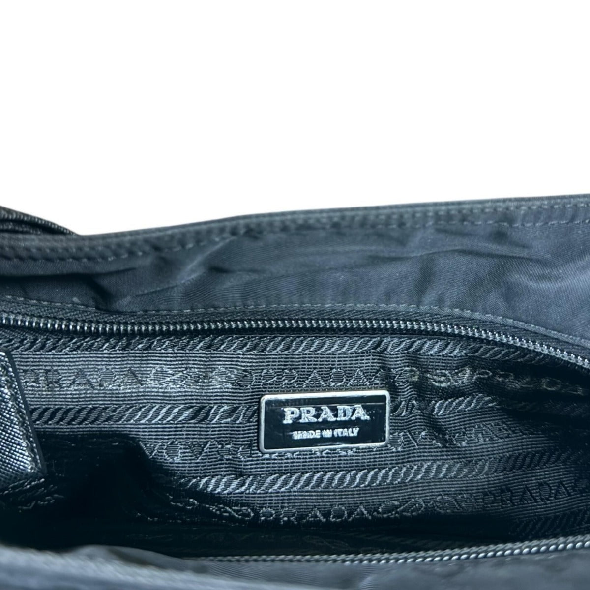 Prada Shoulder Bag Nylon Black Nero — view 8
