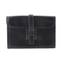 Hermes Jige PM Clutch Box Calf Black