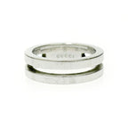 Gucci Silver Logo Double Line Ring 5.6 g 925 Engraved — view 2