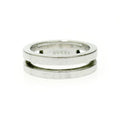 Gucci Silver Logo Double Line Ring 5.6 g 925 Engraved