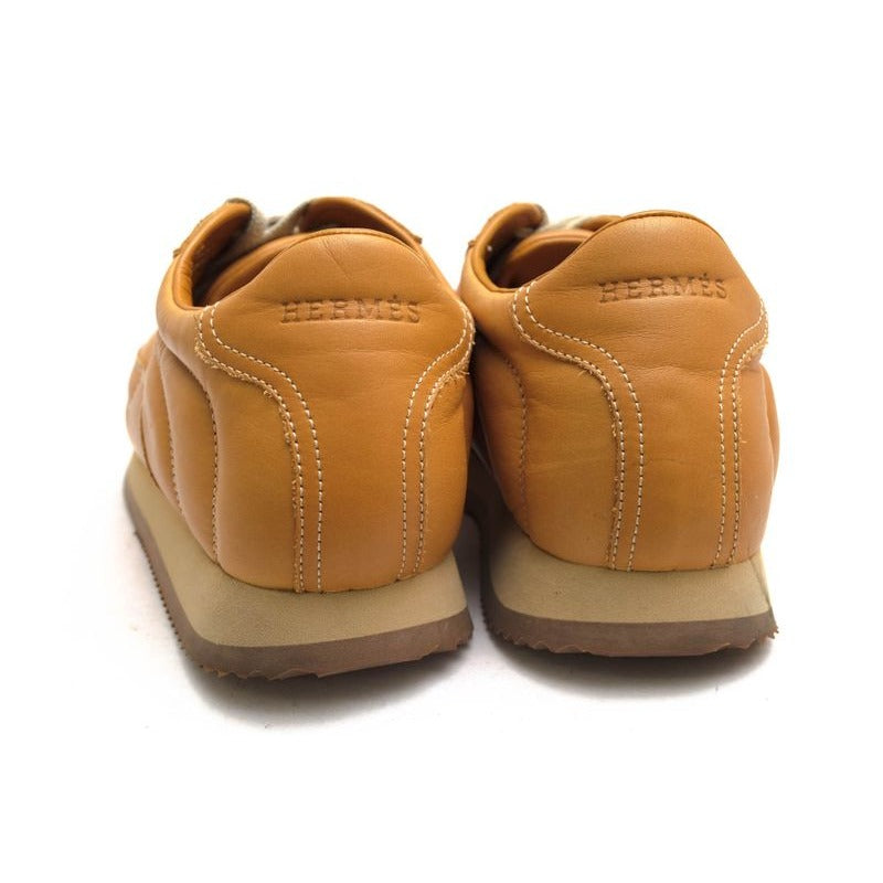 Hermes Shoes Sneakers Low Cut Women Leather Beige Quick — view 4