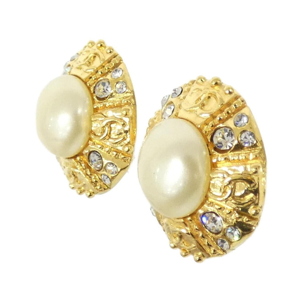 Chanel Vintage Earrings White — view 2