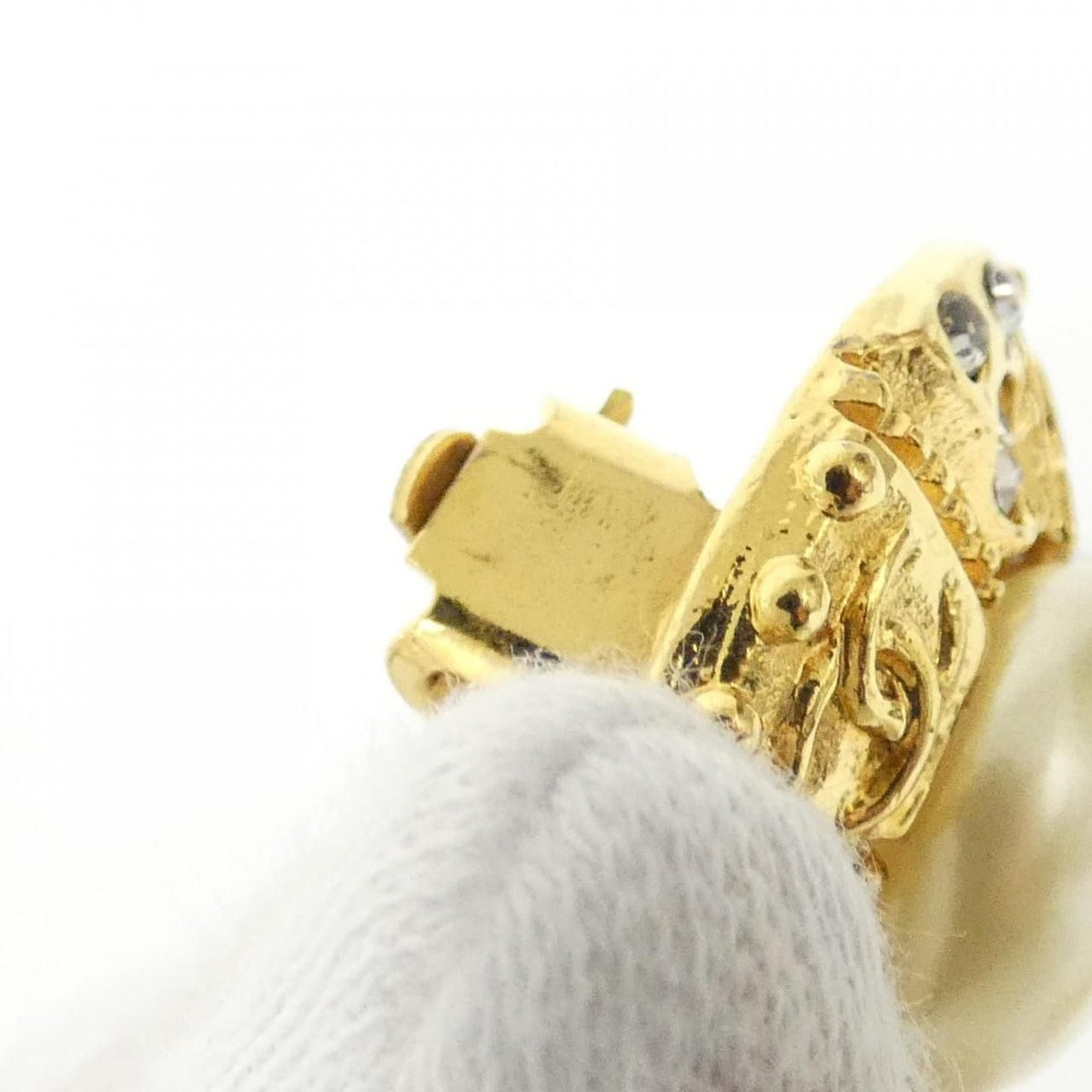 Chanel Vintage Earrings White — view 4