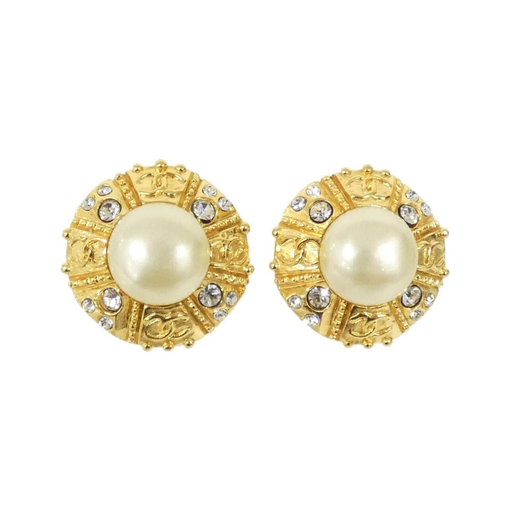 Chanel Vintage Earrings White