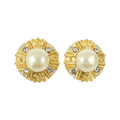 Chanel Vintage Earrings White
